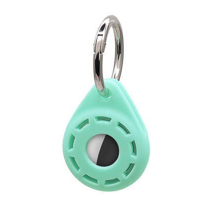 Silica Gel Anti - scratch Shockproof Protective Cover Soft Case with Keychain Ring Loop, For AirTag - ORIWHIZ