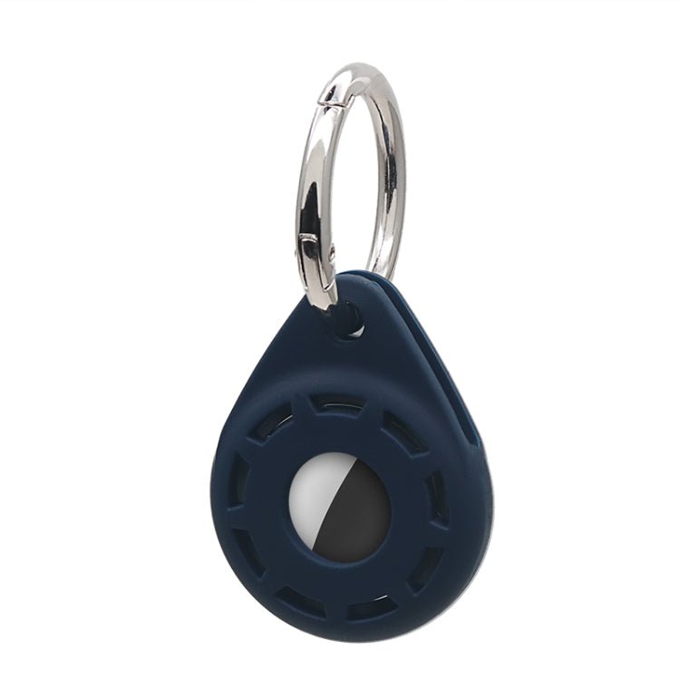 Silica Gel Anti - scratch Shockproof Protective Cover Soft Case with Keychain Ring Loop, For AirTag - ORIWHIZ