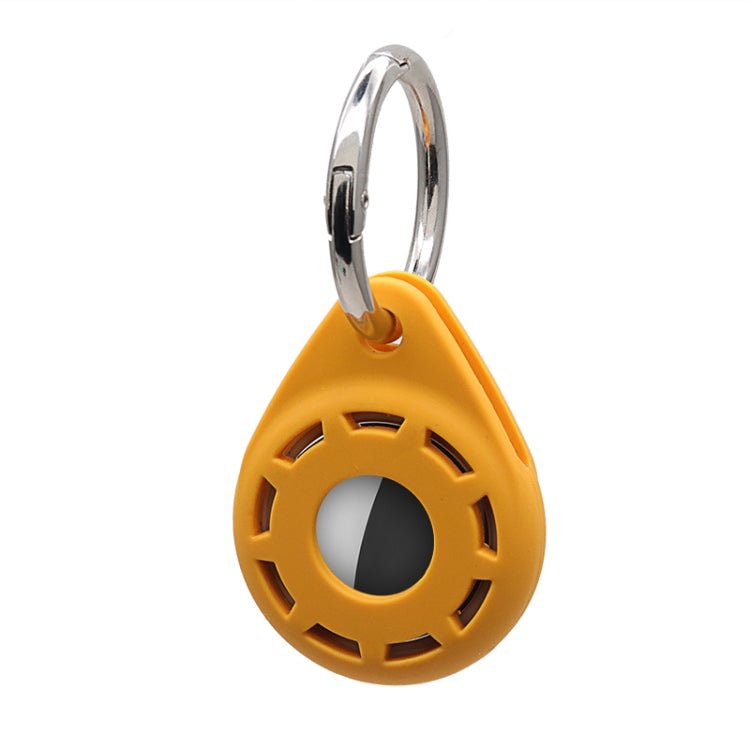 Silica Gel Anti - scratch Shockproof Protective Cover Soft Case with Keychain Ring Loop, For AirTag - ORIWHIZ