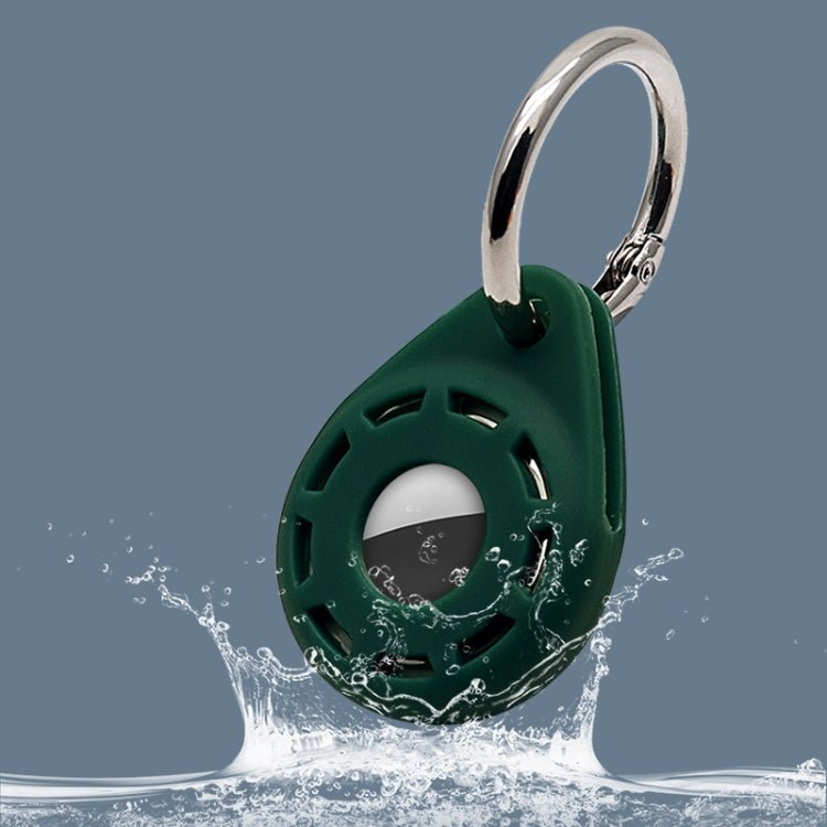 Silica Gel Anti - scratch Shockproof Protective Cover Soft Case with Keychain Ring Loop, For AirTag - ORIWHIZ