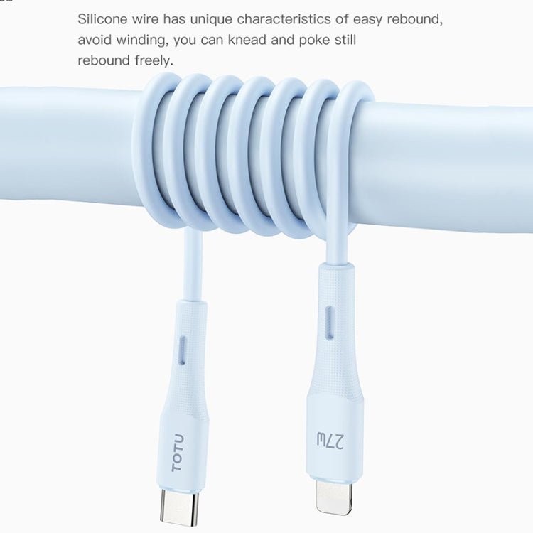 Silicone Data Cable, Length:1m, USB to 8 Pin, USB to Type - C - ORIWHIZ
