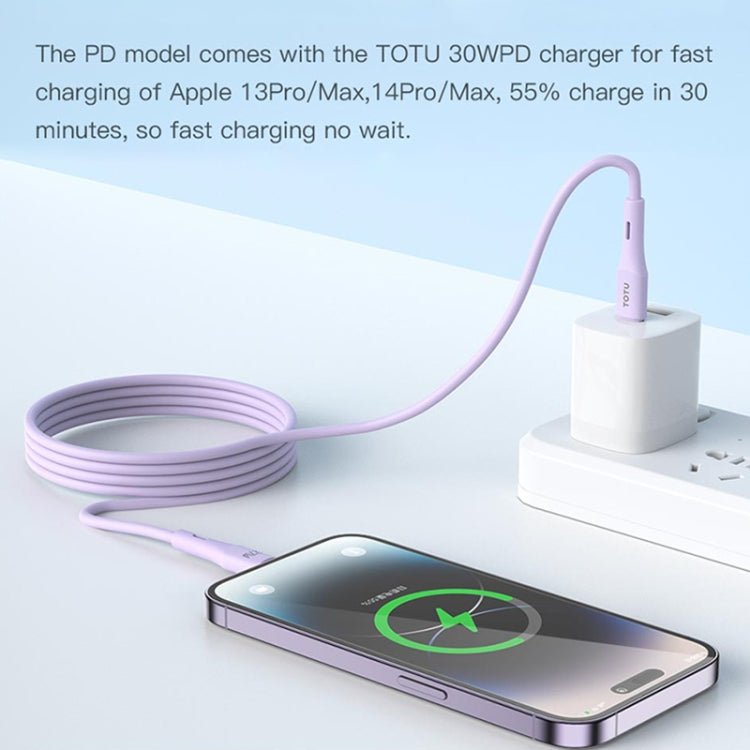 Silicone Data Cable, Length:1m, USB to 8 Pin, USB to Type - C - ORIWHIZ