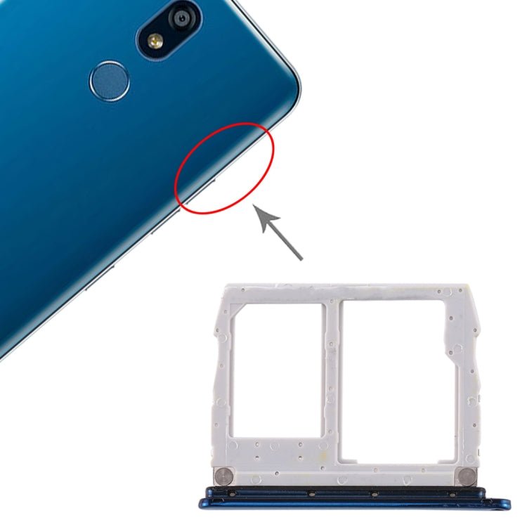 SIM Card Tray + Micro SD Card Tray for LG K40 / K12 Plus / X4 (2019) / X420EM / X420BMW / X420HM / X420 / X420N, For LG K40 / K12 Plus - ORIWHIZ