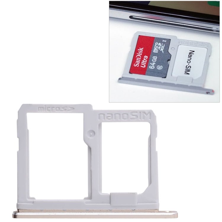 SIM Card Tray + Micro SD Card Tray for LG Q6 / M700 / M700N / G6 Mini, SIM+Micro SD Card Tray (Gold), SIM+Micro SD Card Tray (Black), SIM+Micro SD Card Tray (Silver) - ORIWHIZ