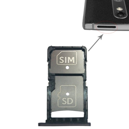 SIM Card Tray + Micro SD Card Tray for Motorola Droid Turbo 2 / XT1585, For Motorola Droid Turbo 2 (Grey), For Motorola Droid Turbo 2 - ORIWHIZ