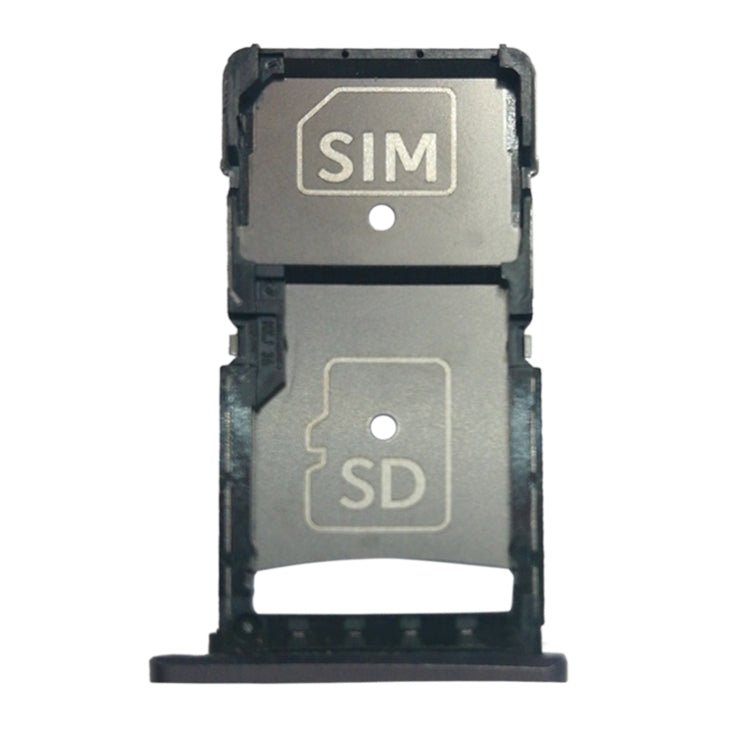 SIM Card Tray + Micro SD Card Tray for Motorola Droid Turbo 2 / XT1585, For Motorola Droid Turbo 2 (Grey), For Motorola Droid Turbo 2 - ORIWHIZ