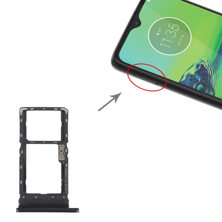 SIM Card Tray + Micro SD Card Tray for Motorola Moto G8 Play XT2015 XT2015 - 2, For Motorola Moto G8 Play - ORIWHIZ