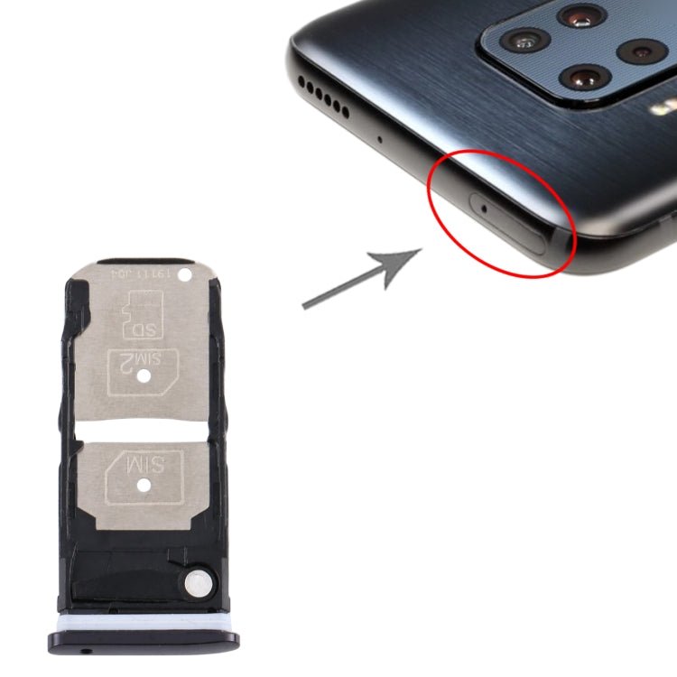 SIM Card Tray + SIM Card Tray / Micro SD Card Tray for Motorola One Zoom, For Motorola One Zoom - ORIWHIZ