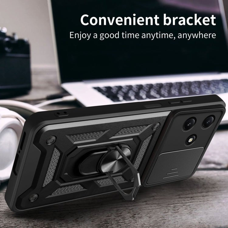 Sliding Camera Cover Design TPU+PC Phone Case, For Redmi 12 5G - ORIWHIZMore Xiaomi CasesXiaomi AccessoriesXiaomi Cases