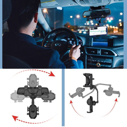 Snap - on Rearview Mirror Car Phone Holder, Mirror Car Phone Holder - ORIWHIZ