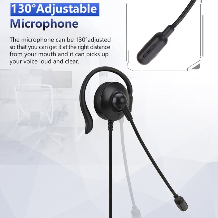 SOYTO SY227 Single - side Operator Ear Hook Headset Corded Computer Headset, 3.5mm, Separation USB Wire Control - ORIWHIZConsumer ElectronicsSOYTOWalkie Talkie