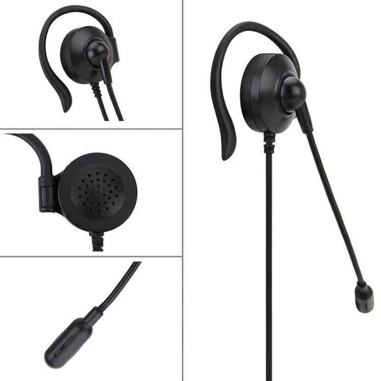 SOYTO SY227 Single - side Operator Ear Hook Headset Corded Computer Headset, 3.5mm, Separation USB Wire Control - ORIWHIZConsumer ElectronicsSOYTOWalkie Talkie