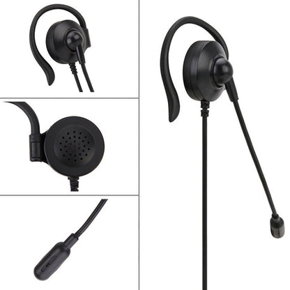 SOYTO SY227 Single - side Operator Ear Hook Headset Corded Computer Headset, 3.5mm, Separation USB Wire Control - ORIWHIZConsumer ElectronicsSOYTOWalkie Talkie