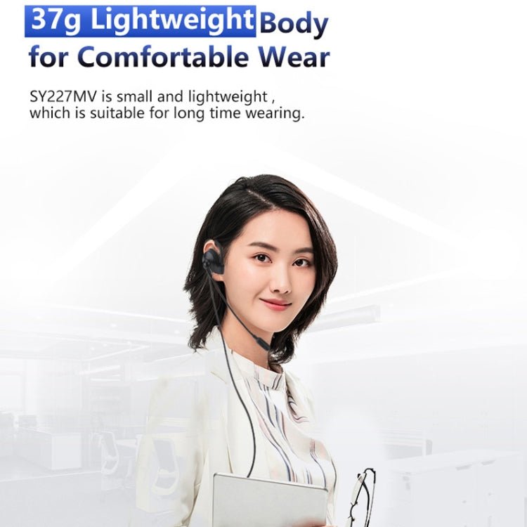 SOYTO SY227 Single - side Operator Ear Hook Headset Corded Computer Headset, 3.5mm, Separation USB Wire Control - ORIWHIZConsumer ElectronicsSOYTOWalkie Talkie