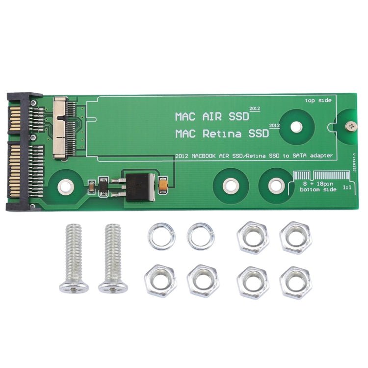 SSD to SATA Adapter for Macbook Air 11.6 inch A1465 (2012) & 13.3 inch A1462 (2012), SSD to SATA A1465 A1462 - ORIWHIZ