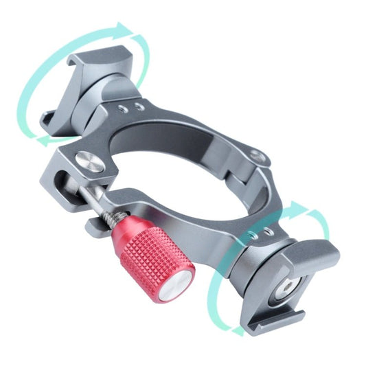 محول حلقة تثبيت مع قاعدة مزدوجة للأحذية الباردة لكاميرا DJI OM4 / Osmo Mobile 3، حامل لكاميرا DJI OM4 - ملحقات DJI وInsta360 وسلسلة Osmo Mobile