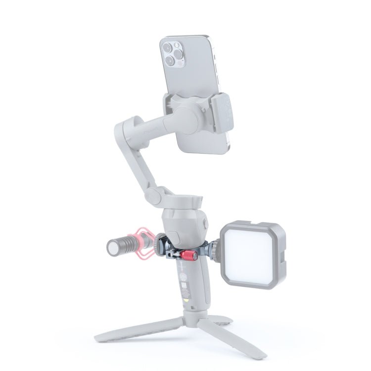 Stabilizer Extension Bracket Ring Adapter with Dual Cold Shoe Base for DJI OM4 / Osmo Mobile 3, Bracket For DJI OM4 - ORIWHIZDJI & Insta360 AccessoriesOsmo Mobile Series