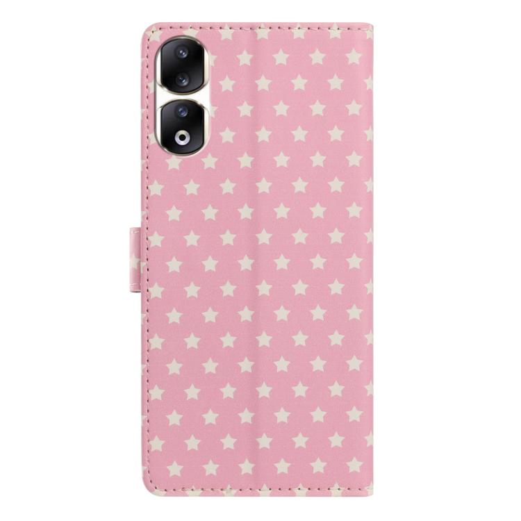 Star Pattern Magnetic Buckle Vegan Leather Phone Case with Wrist Strap, For Honor 90 Pro, For Honor 90, For Honor X7, For Honor X8 - ORIWHIZHonorHonor CasesMobile Accessories