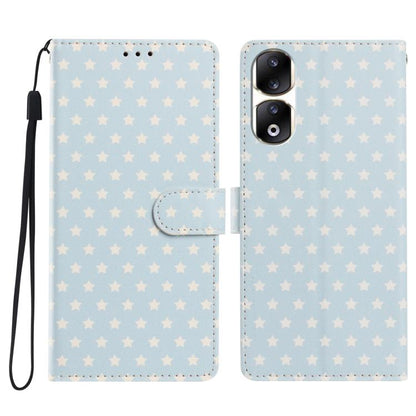 Star Pattern Magnetic Buckle Vegan Leather Phone Case with Wrist Strap, For Honor 90 Pro, For Honor 90, For Honor X7, For Honor X8 - ORIWHIZHonorHonor CasesMobile Accessories
