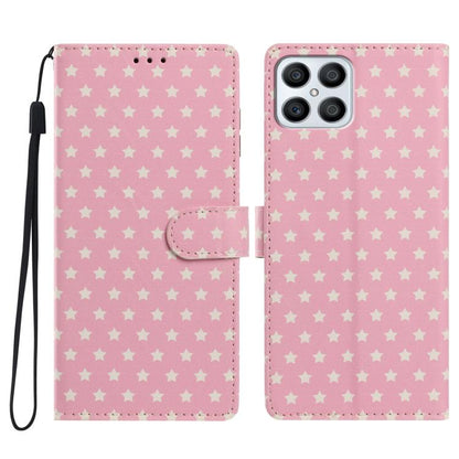 Star Pattern Magnetic Buckle Vegan Leather Phone Case with Wrist Strap, For Honor 90 Pro, For Honor 90, For Honor X7, For Honor X8 - ORIWHIZHonorHonor CasesMobile Accessories