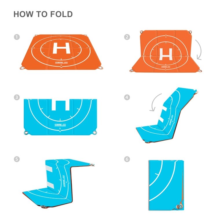 STARTRC 1109143 50cm Portable Drone Universal Foldable Square Parking Apron Landing Pad for DJI FPV / mini 2 / Air 2, 50cm - ORIWHIZDJI & Insta360 AccessoriesDJI FPV SeriesSTARTRC