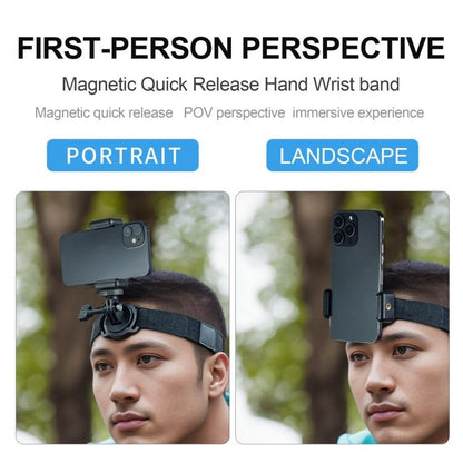 STARTRC Action Camera Magnetic POV View Bracket, Quick Release Headband, Quick Release Wristband, 2 in 1 Quick Release Headband Wristband - ORIWHIZDJI & Insta360 AccessoriesHead BeltSTARTRC