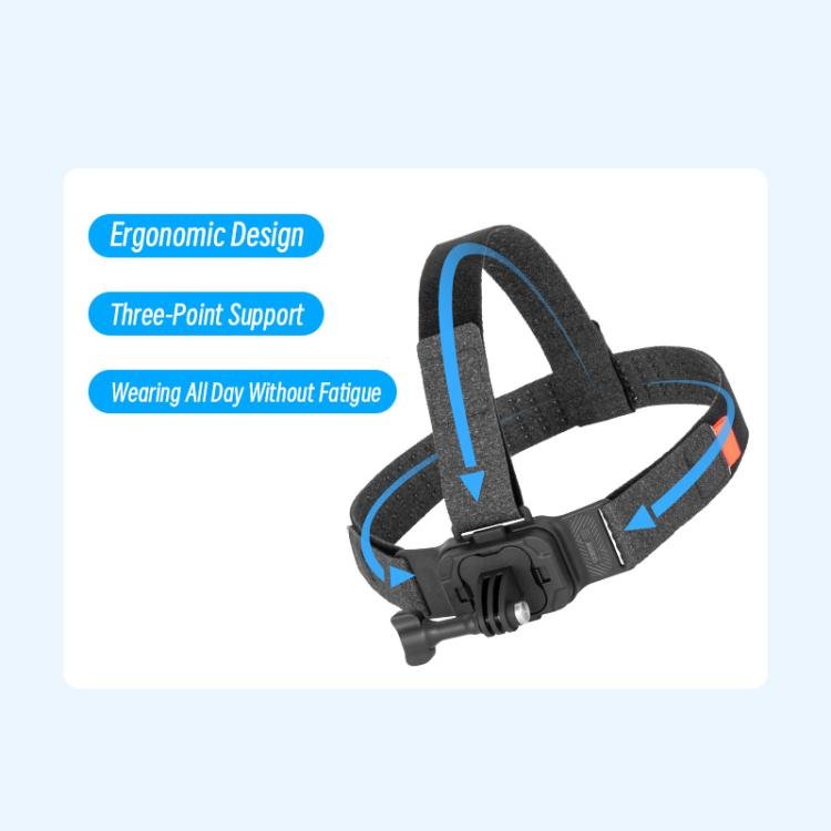 STARTRC Adjustable Head Strap Magnetic Eco - friendly Vlog POV Mount Belt for GoPro, Insta360, DJI Osmo Action and Other Action Cameras, Magnetic Vlog POV Mount Belt - ORIWHIZDJI & Insta360 AccessoriesHead BeltSTARTRC