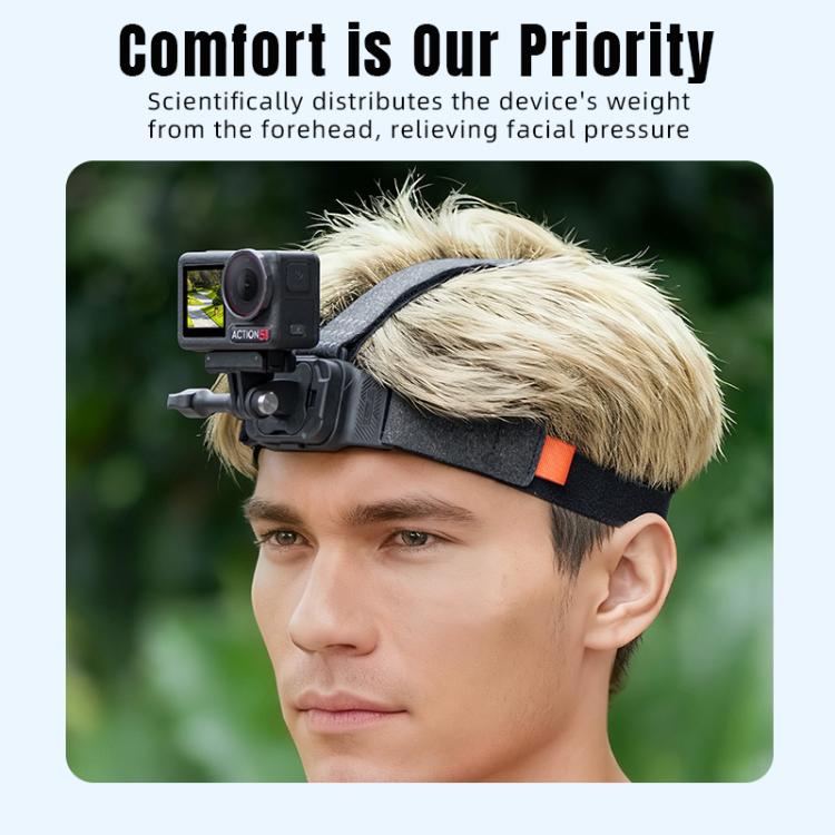 STARTRC Adjustable Head Strap Magnetic Eco - friendly Vlog POV Mount Belt for GoPro, Insta360, DJI Osmo Action and Other Action Cameras, Magnetic Vlog POV Mount Belt - ORIWHIZDJI & Insta360 AccessoriesHead BeltSTARTRC