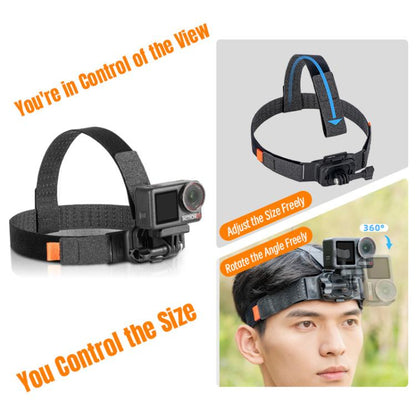 STARTRC Adjustable Head Strap Magnetic Eco - friendly Vlog POV Mount Belt for GoPro, Insta360, DJI Osmo Action and Other Action Cameras, Magnetic Vlog POV Mount Belt - ORIWHIZDJI & Insta360 AccessoriesHead BeltSTARTRC