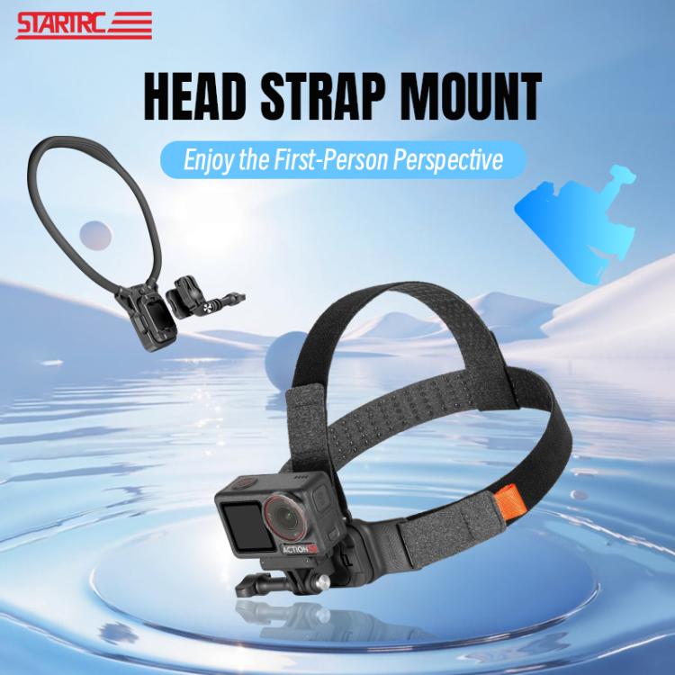 STARTRC Adjustable Head Strap Magnetic Eco - friendly Vlog POV Mount Belt for GoPro, Insta360, DJI Osmo Action and Other Action Cameras, Magnetic Vlog POV Mount Belt - ORIWHIZDJI & Insta360 AccessoriesHead BeltSTARTRC