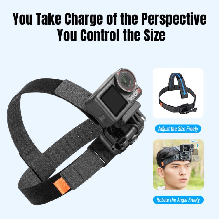 STARTRC Adjustable Head Strap Magnetic Eco - friendly Vlog POV Mount Belt for GoPro, Insta360, DJI Osmo Action and Other Action Cameras, Magnetic Vlog POV Mount Belt - ORIWHIZDJI & Insta360 AccessoriesHead BeltSTARTRC