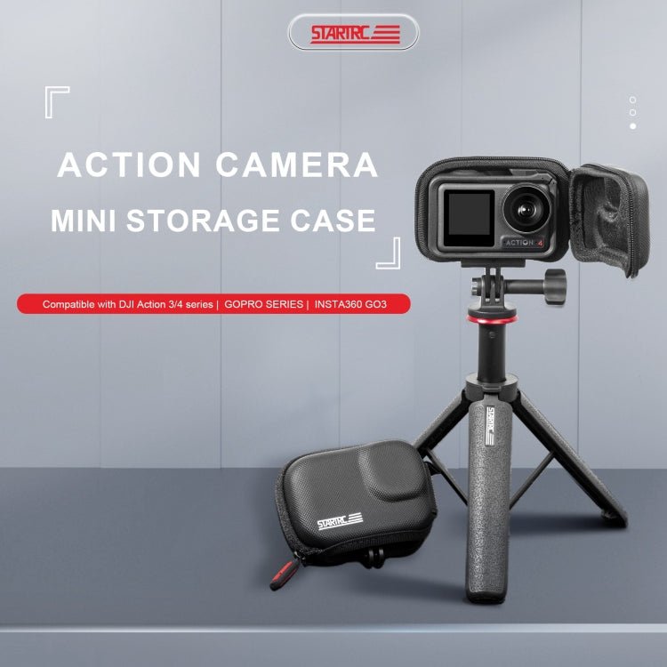 STARTRC Camera PU Carry Case For Insta360 GO3 / DJI Action 3 / 4, For Insta360 GO3 - ORIWHIZDJI & Insta360 AccessoriesInsta360 GO SeriesProtection & Cases