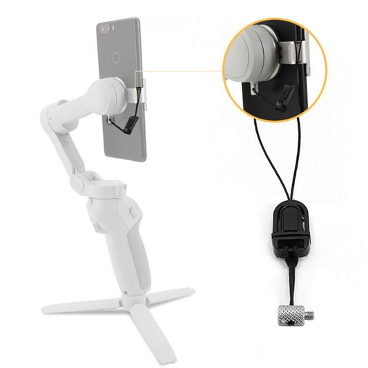 مشبك تثبيت الهاتف STARTRC، مزود بحبل مانع للضياع وحزام مانع للسقوط، متوافق مع DJI OM4 / Osmo Mobile 3 - ملحقات ORIWHIZDJI و Insta360، سلسلة Osmo Mobile، STARTRC