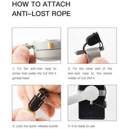 STARTRC Phone Holder Clip Anti - lost Rope Strap Anti - drop for DJI OM4 / Osmo Mobile 3 - ORIWHIZDJI & Insta360 AccessoriesOsmo Mobile SeriesSTARTRC