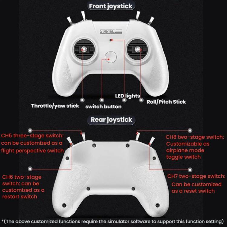 STARTRC S8 FPV Simulator Training Grip Modeling Drone Remote Controller - ORIWHIZDJI & Insta360 AccessoriesDJI FPV SeriesOther Accessories