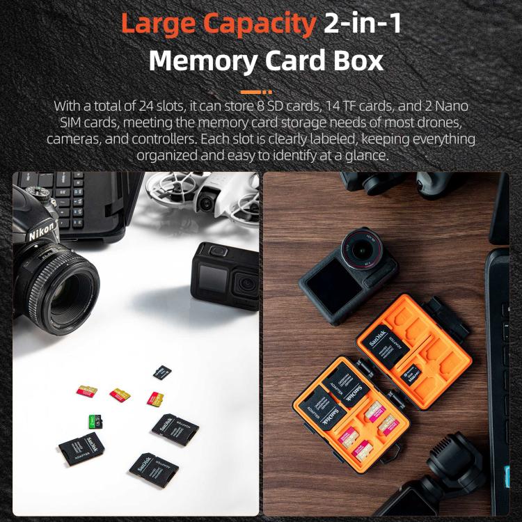 STARTRC V1 Flash Card Box SD / TF Memory Card Storage Case For DJI - ORIWHIZDJI & Insta360 AccessoriesOtherOther DJI Accessories