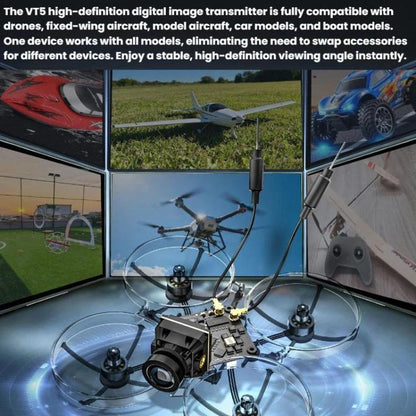 STARTRC VT5 FPV HD Digital Image Transmission Dual - Antenna Sky - End Drone 1080P Camera Video Transmission Receiver Kit, Air System+Ground System - ORIWHIZDJI & Insta360 AccessoriesDJI FPV SeriesOther Accessories