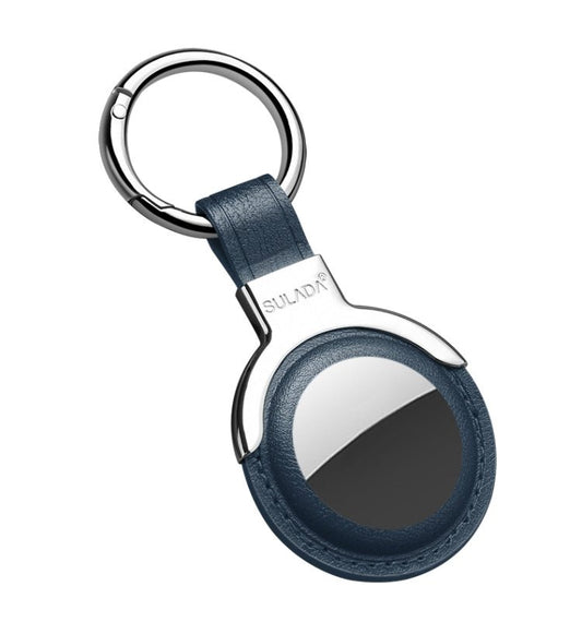 SULADA Leather Protective Cover Case with Switchable Keychain Ring For AirTag - ORIWHIZ