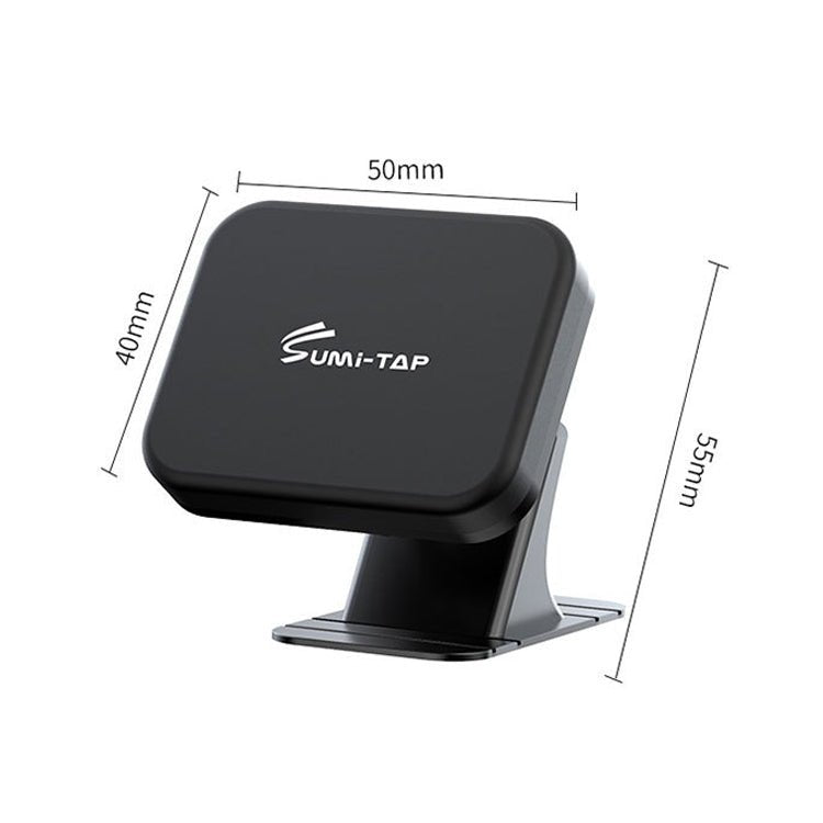 SUMITAP STM - xk565 Car Magnetic Mobile Phone Navigation Bracket Sticky Arc Base, Deep Black Square, Deep Lane Blue Square, Deep Cloudy Gray Square - ORIWHIZ