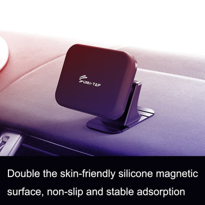 SUMITAP STM - xk565 Car Magnetic Mobile Phone Navigation Bracket Sticky Arc Base, Deep Black Square, Deep Lane Blue Square, Deep Cloudy Gray Square - ORIWHIZ