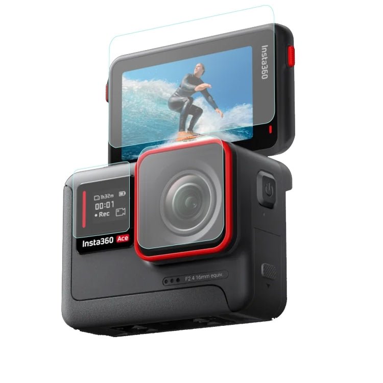 Sunnylife 3 in 1 Rear & Front Screen Lens Explosion proof Film, For Insta360 Ace Pro, For Insta360 Ace - ORIWHIZDJI & Insta360 AccessoriesInsta360 Ace SeriesProtection & Cases