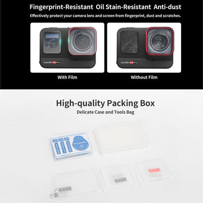 Sunnylife 3 in 1 Rear & Front Screen Lens Explosion proof Film, For Insta360 Ace Pro, For Insta360 Ace - ORIWHIZDJI & Insta360 AccessoriesInsta360 Ace SeriesProtection & Cases