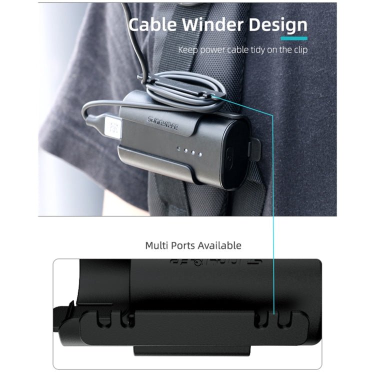 Sunnylife Battery Clip Holder Cable Management Winder Protective Case for DJI FPV Goggles V2, Sunnylife Battery Bracket - ORIWHIZDJI & Insta360 AccessoriesDJI FPV SeriesMount & Holder