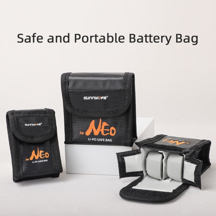 Sunnylife Battery Explosion - proof Safe Bag Protective Li - Po Safe Bag, For DJI Neo - ORIWHIZCases & BagsDJI & Insta360 AccessoriesDJI Neo Accessories