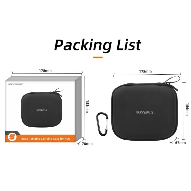 Sunnylife Body Storage Case Box Suitcase, For DJI Neo - ORIWHIZCases & BagsDJI & Insta360 AccessoriesDJI Neo Accessories