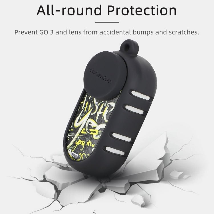 Sunnylife Cooling Silicone Case Stickers Skin Wrap Lens Cover with Neck Strap, For Insta360 GO 3 - ORIWHIZDJI & Insta360 AccessoriesInsta360 GO SeriesProtection & Cases