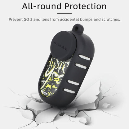 Sunnylife Cooling Silicone Case Stickers Skin Wrap Lens Cover with Neck Strap, For Insta360 GO 3 - ORIWHIZDJI & Insta360 AccessoriesInsta360 GO SeriesProtection & Cases