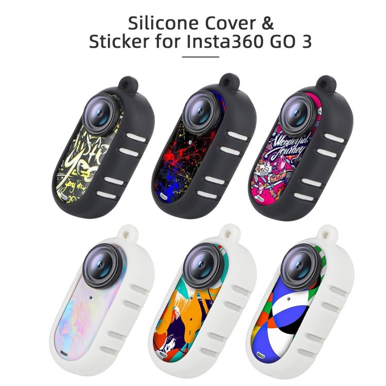 Sunnylife Cooling Silicone Case Stickers Skin Wrap Lens Cover with Neck Strap, For Insta360 GO 3 - ORIWHIZDJI & Insta360 AccessoriesInsta360 GO SeriesProtection & Cases