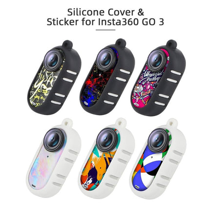 Sunnylife Cooling Silicone Case Stickers Skin Wrap Lens Cover with Neck Strap, For Insta360 GO 3 - ORIWHIZDJI & Insta360 AccessoriesInsta360 GO SeriesProtection & Cases