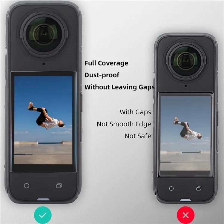 Sunnylife Curved Tempered Film HD Anti - Explosion Anti - Drop Scratch Protective Film, For Insta360 X5 / X4, For Insta360 X5 / X4 2sets - ORIWHIZDJI & Insta360 AccessoriesInsta360 X SeriesProtection & Cases